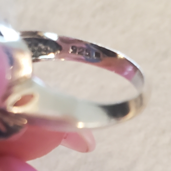 Sterling Silver Amethyst Gemstone Ring Size 7 - Picture 7 of 7